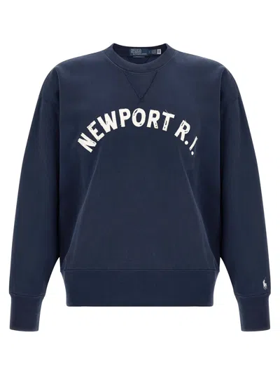 Polo Ralph Lauren Newport R.i. Graphic Sweatshirt In Navy