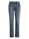 Polo Ralph Lauren Nicolet Faded Straight Jeans In Blue
