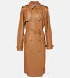Polo Ralph Lauren Ralph Lauren Niles Lambskin Trench Coat In Beige