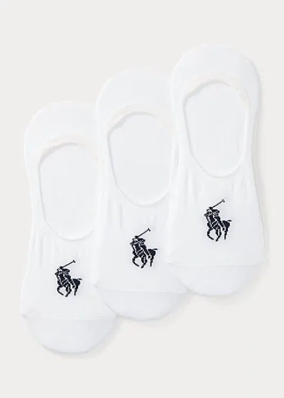 Polo Ralph Lauren No-show Liner Sock 3-pack In Black