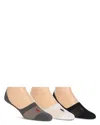 Polo Ralph Lauren No-show Pony-logo Socks - Pack Of 3 In Gray/white/black