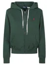 Polo Ralph Lauren Cozy Fleece Hoodie Drawstring Style In Green