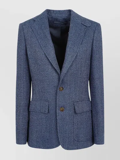 Polo Ralph Lauren Heritage Single Breasted Blazer In Blue