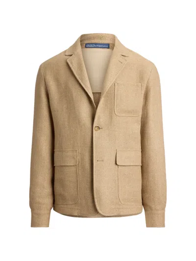 Polo Ralph Lauren Notch-lapel Patch-pocket Jacket In Animal Print