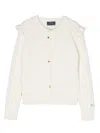 Polo Ralph Lauren Cardigan Mit Zopfmuster In White