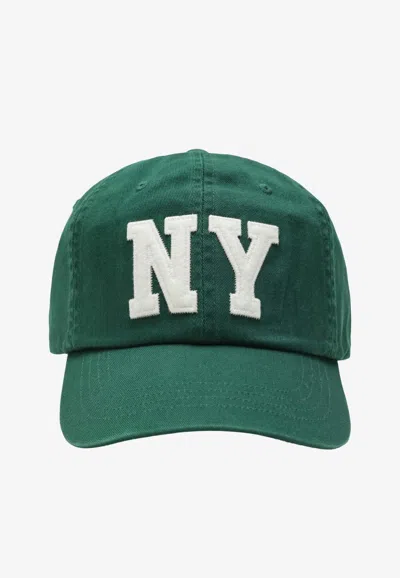 Polo Ralph Lauren Ny Patch Baseball Cap In Green