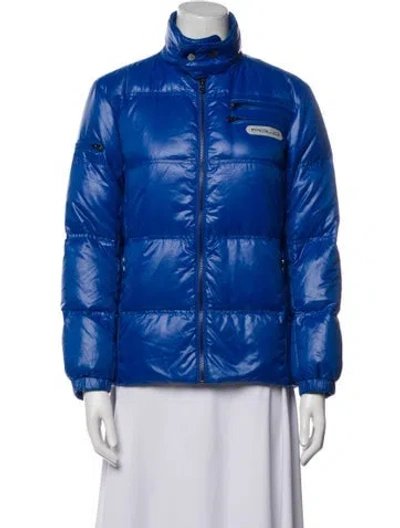 Pre-owned Polo Ralph Lauren Nylon Down Jacket In Blue