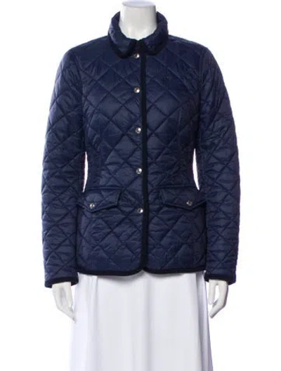 Pre-owned Polo Ralph Lauren Nylon Down Jacket In Blue