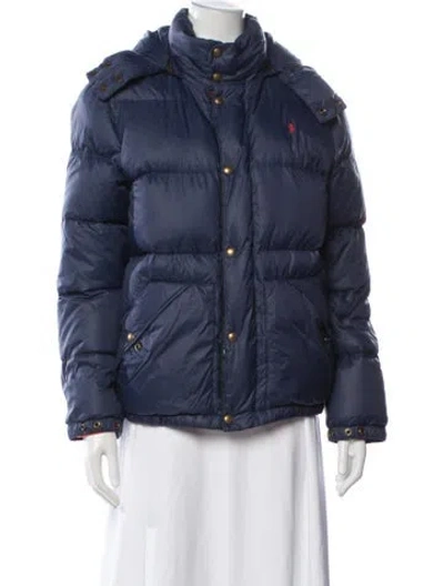 Pre-owned Polo Ralph Lauren Nylon Down Jacket In Multi