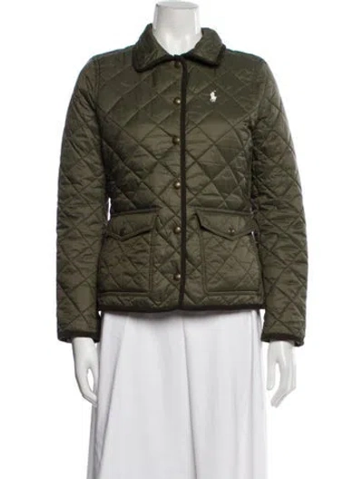Pre-owned Polo Ralph Lauren Nylon Jacket In Green