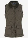Polo Ralph Lauren Quilted Nylon Vest With Front Button Closure