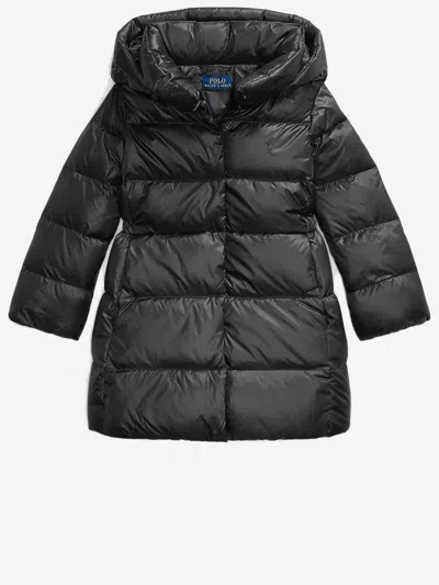 Polo Ralph Lauren Kids' Nylon Padded Down Jacket In Black