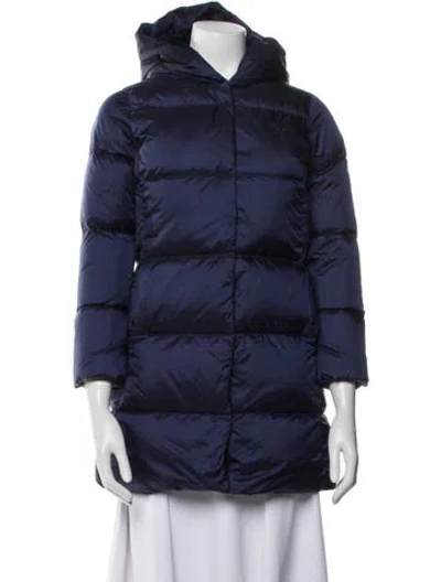 Pre-owned Polo Ralph Lauren Nylon Parka In Blue