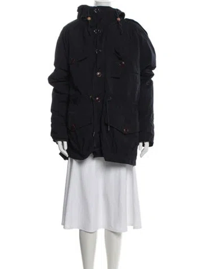Pre-owned Polo Ralph Lauren Nylon Parka In Blue