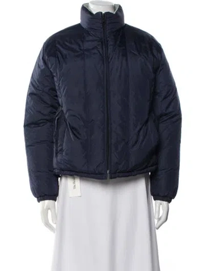 Pre-owned Polo Ralph Lauren Nylon Puffer Coat In Blue