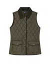 Polo Ralph Lauren Corduroy Collar Quilted Vest Front Flap Pockets