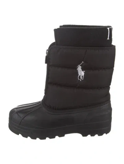 Pre-owned Polo Ralph Lauren Nylon Snow Boots In Black