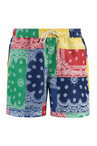 Polo Ralph Lauren Nylon Swim Shorts In Multicolor