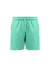 Polo Ralph Lauren 5.75-inch Traveler Classic Swim Trunk Man Swim Trunks Green Size Xxl Recycled Poly In Green