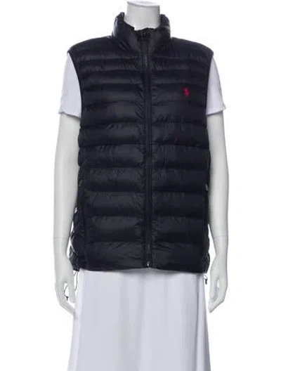 Pre-owned Polo Ralph Lauren Nylon Vest W/ Tags In Blue