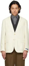 Polo Ralph Lauren Off-white Polo Soft Tailored Linen Blazer In Light Cream