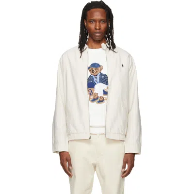 Polo Ralph Lauren Logo-embroidered Shell Jacket In Metallic