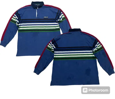 Pre-owned Polo Ralph Lauren Og Polo Sport By Ralph Laurent Polo Shirt Gently Used In Blue