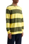 Polo Ralph Lauren Classic Fit Khaki-collar Rugby Shirt In Green