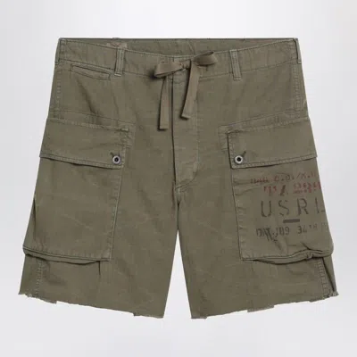 Polo Ralph Lauren Olive Green Cotton Cargo Shorts