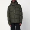 Polo Ralph Lauren Olive Green Hooded Down Jacket In Sand