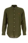 Polo Ralph Lauren Long Sleeve Sport Shirt In Green