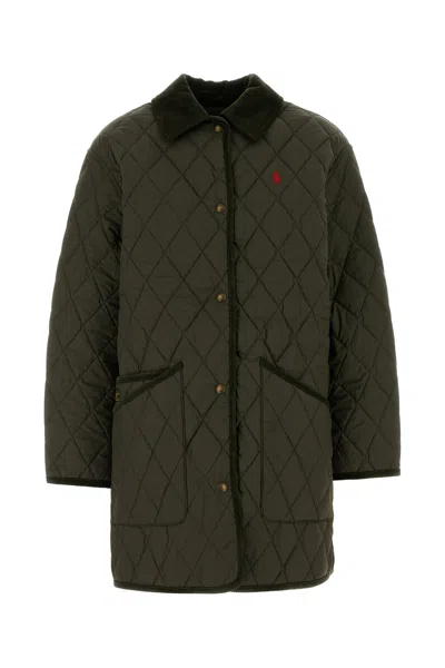 POLO RALPH LAUREN POLO RALPH LAUREN OLIVE GREEN POLYESTER JACKET