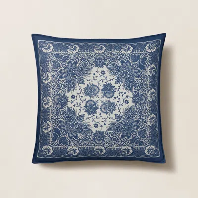 Polo Ralph Lauren Olivier Euro Sham In Antique Blue/cream
