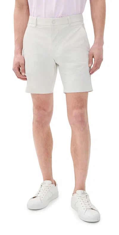 Polo Ralph Lauren On Course Matte Stretch Nylon Shorts 8 Stone Pebble In White