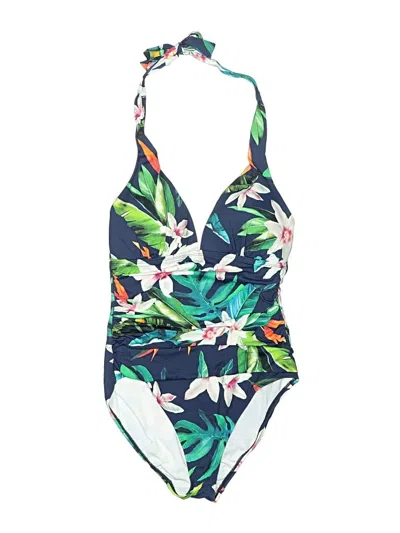 Pre-owned Polo Ralph Lauren One Piece Swimsuit In Blue