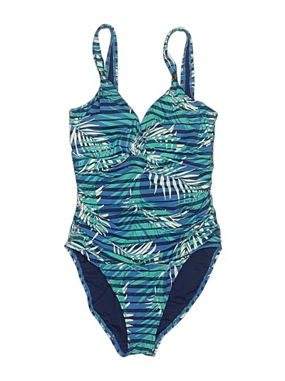 Pre-owned Polo Ralph Lauren One Piece Swimsuit In Blue