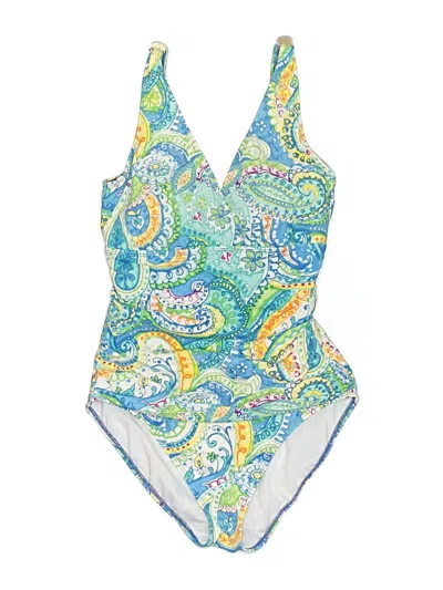 Pre-owned Polo Ralph Lauren One Piece Swimsuit In Blue