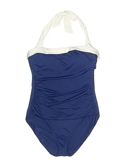 Pre-owned Polo Ralph Lauren One Piece Swimsuit In Blue