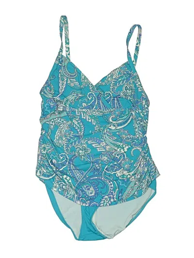 Pre-owned Polo Ralph Lauren One Piece Swimsuit In Blue