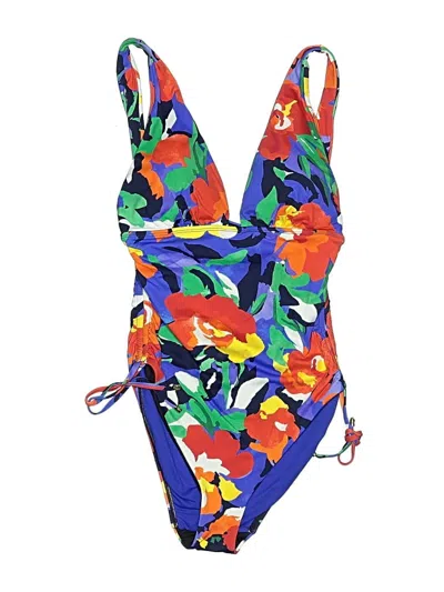 Pre-owned Polo Ralph Lauren One Piece Swimsuit In Blue