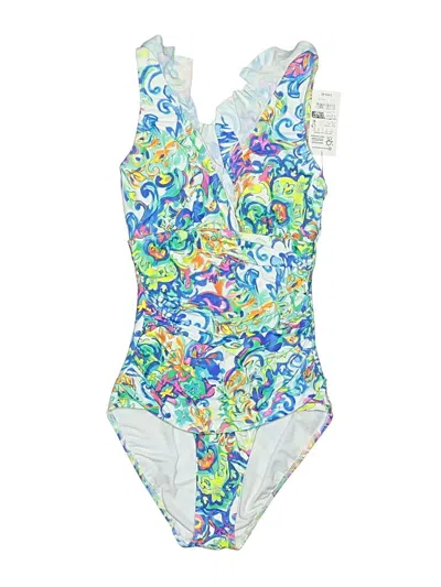 Pre-owned Polo Ralph Lauren One Piece Swimsuit In Blue
