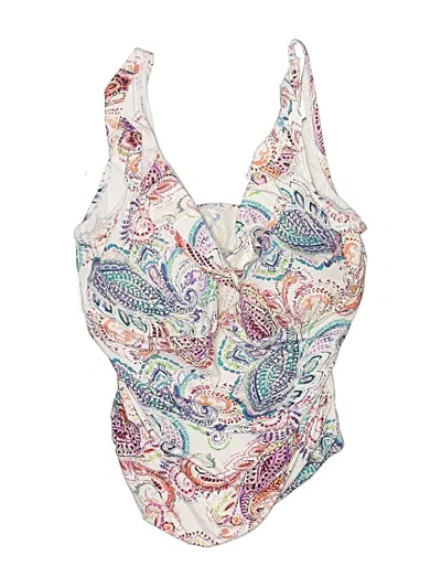 Pre-owned Polo Ralph Lauren One Piece Swimsuit In Ivory