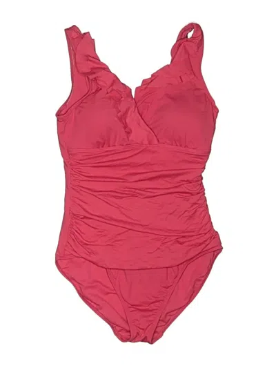 Pre-owned Polo Ralph Lauren One Piece Swimsuit In Pink