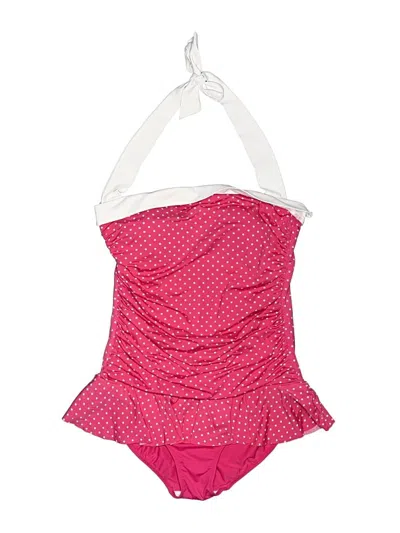 Pre-owned Polo Ralph Lauren One Piece Swimsuit In Pink