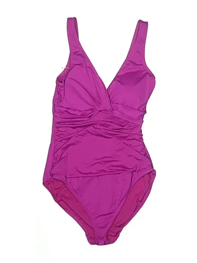 Pre-owned Polo Ralph Lauren One Piece Swimsuit In Purple