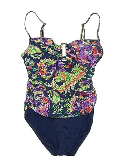 Pre-owned Polo Ralph Lauren One Piece Swimsuit In Purple