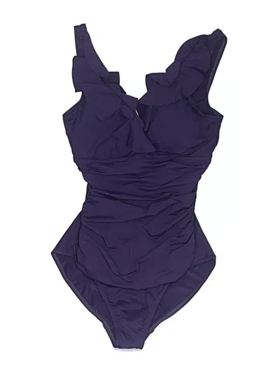 Pre-owned Polo Ralph Lauren One Piece Swimsuit In Purple