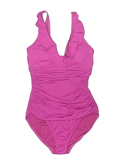 Pre-owned Polo Ralph Lauren One Piece Swimsuit In Purple