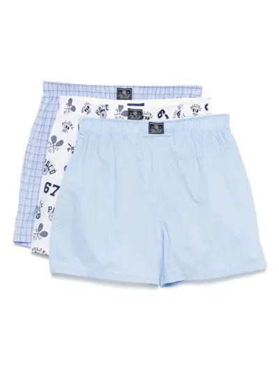 Polo Ralph Lauren Open Boxer 3 Pack Boxer In Blue
