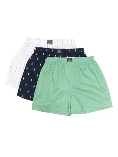 Polo Ralph Lauren Open Boxer 3 Pack Boxer In 蓝色